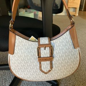 Michael Kors Convertible Crossbody Purse White